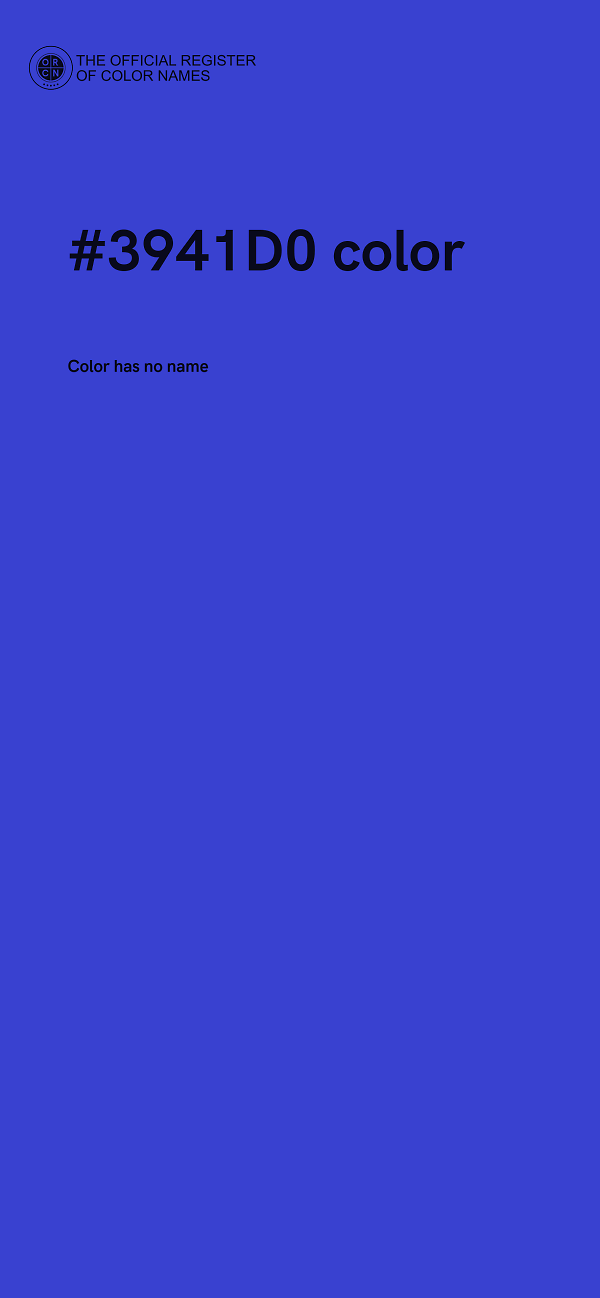 #3941D0 color image