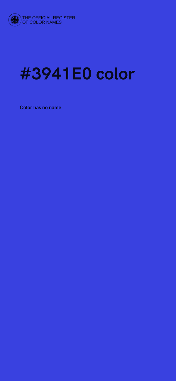 #3941E0 color image