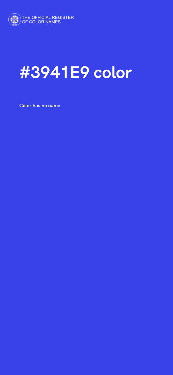 #3941E9 color image