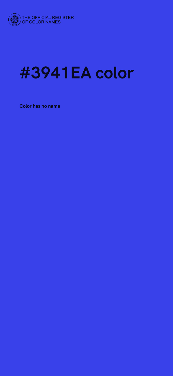 #3941EA color image