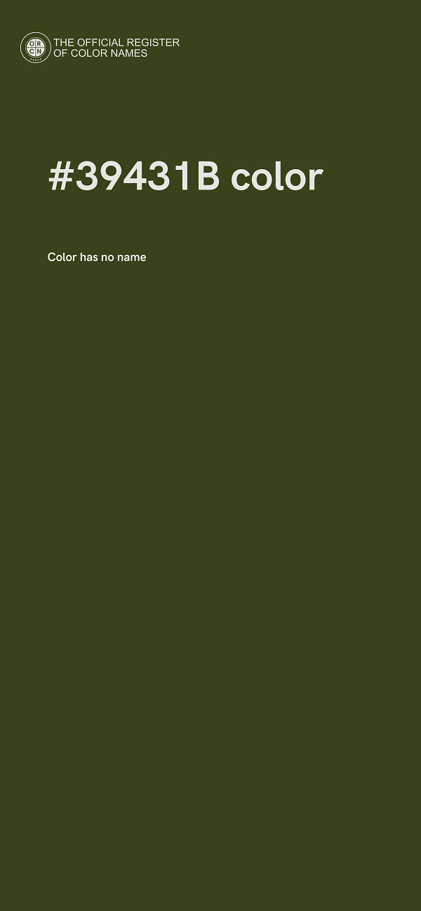 #39431B color image