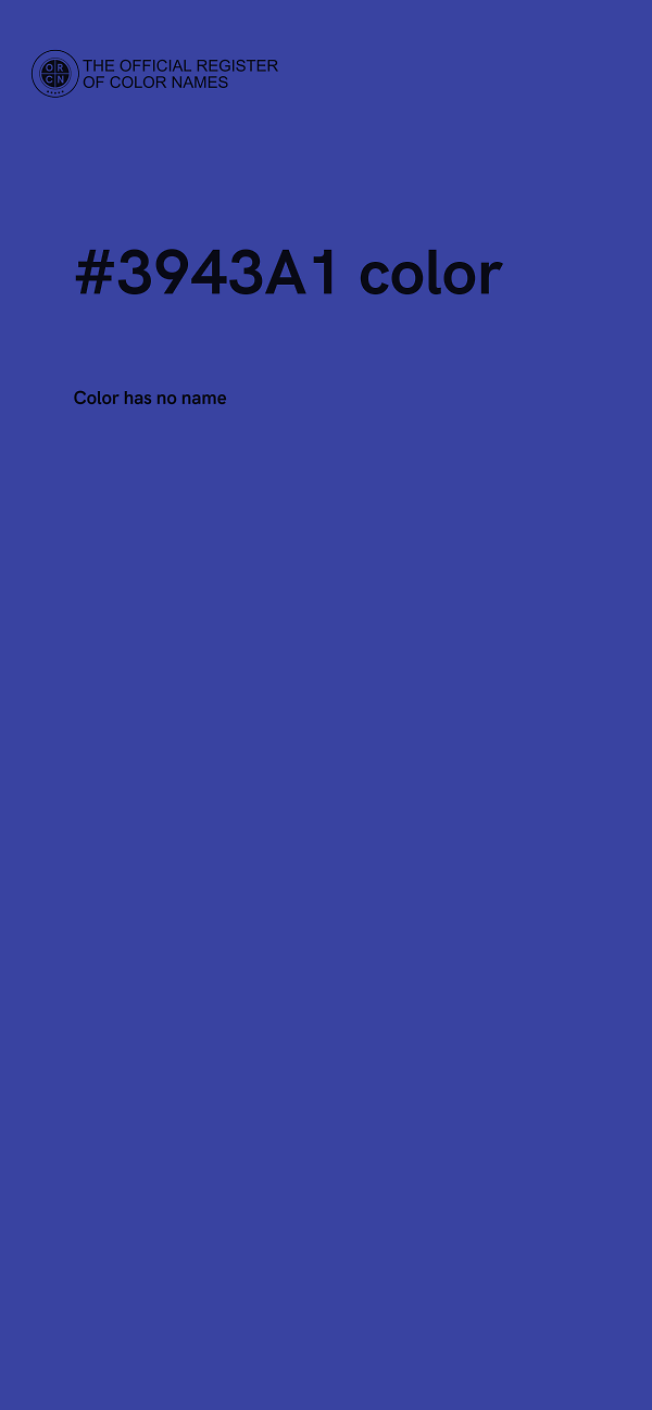 #3943A1 color image