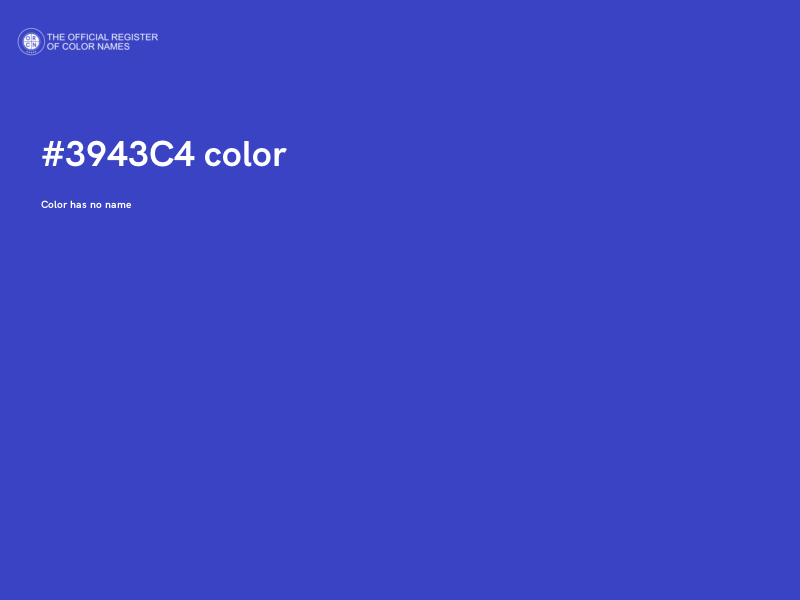 #3943C4 color image