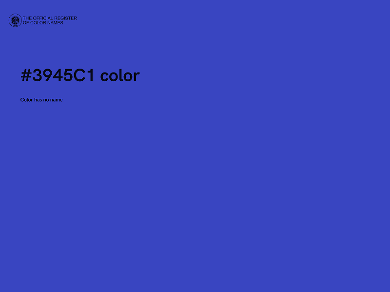 #3945C1 color image