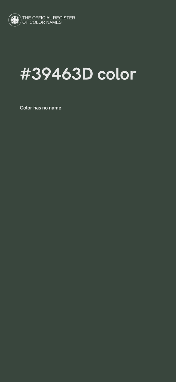 #39463D color image