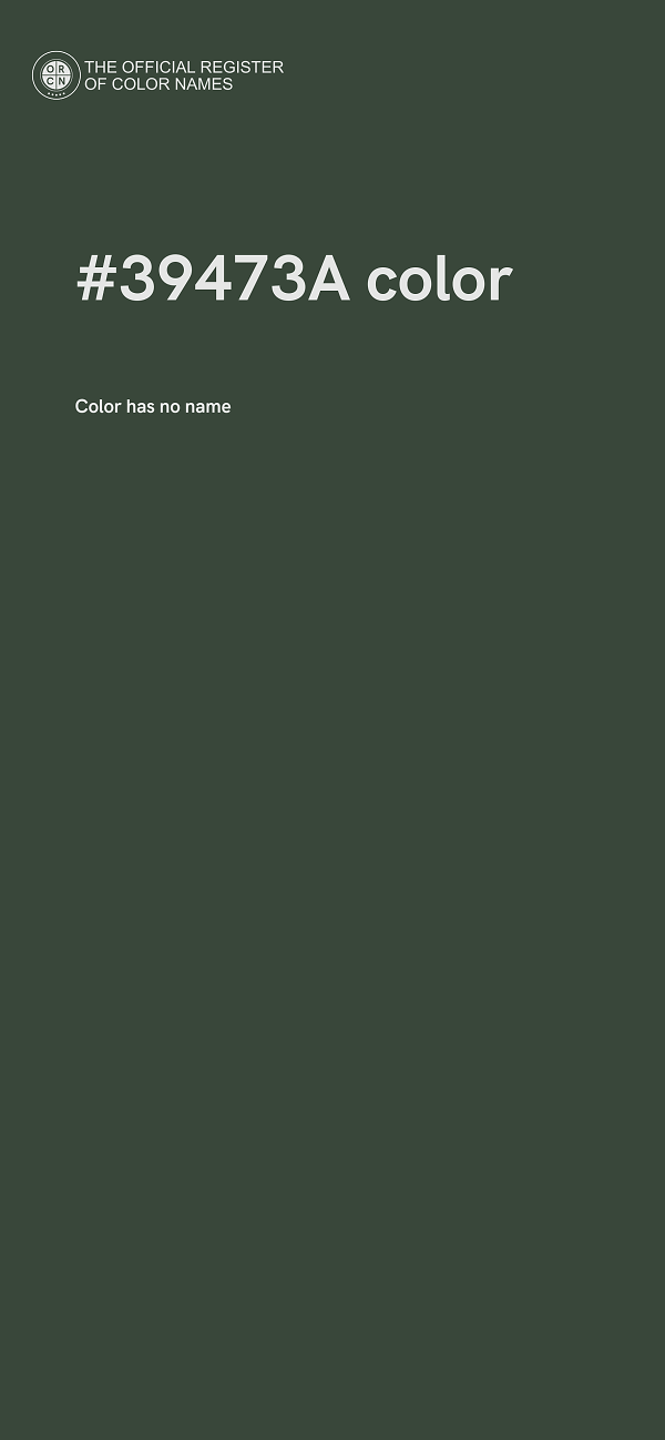 #39473A color image