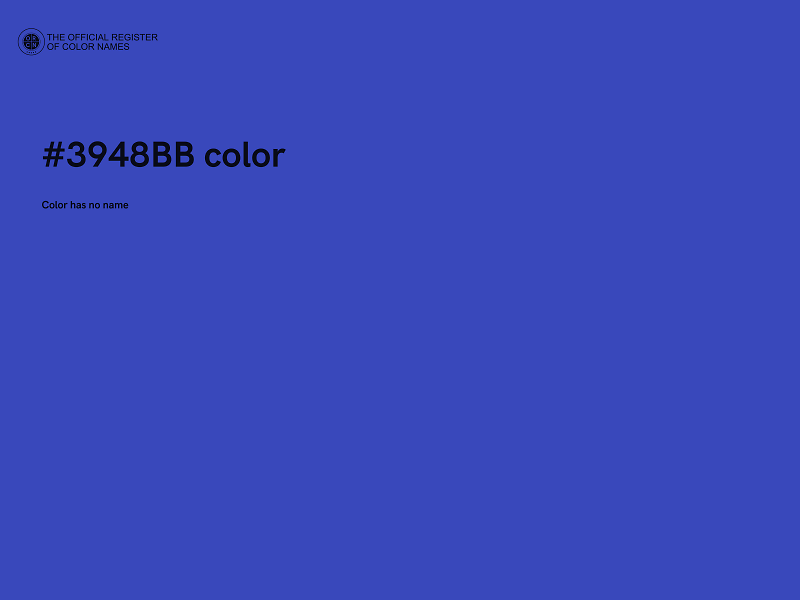 #3948BB color image