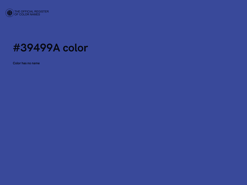 #39499A color image