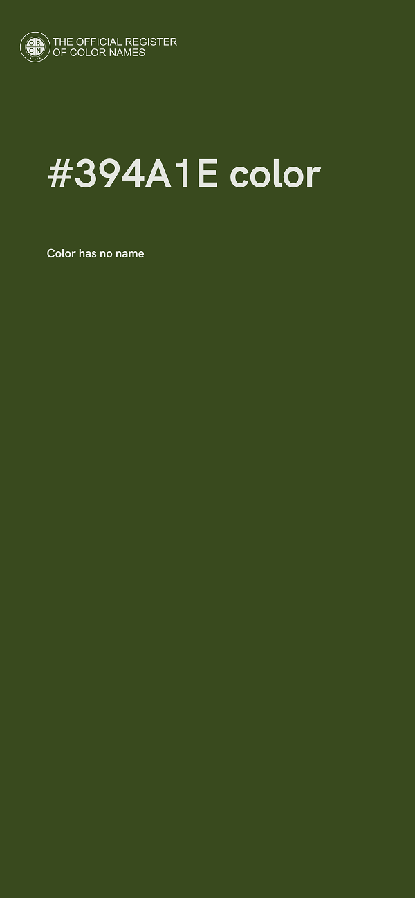 #394A1E color image
