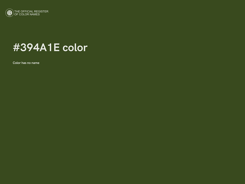 #394A1E color image