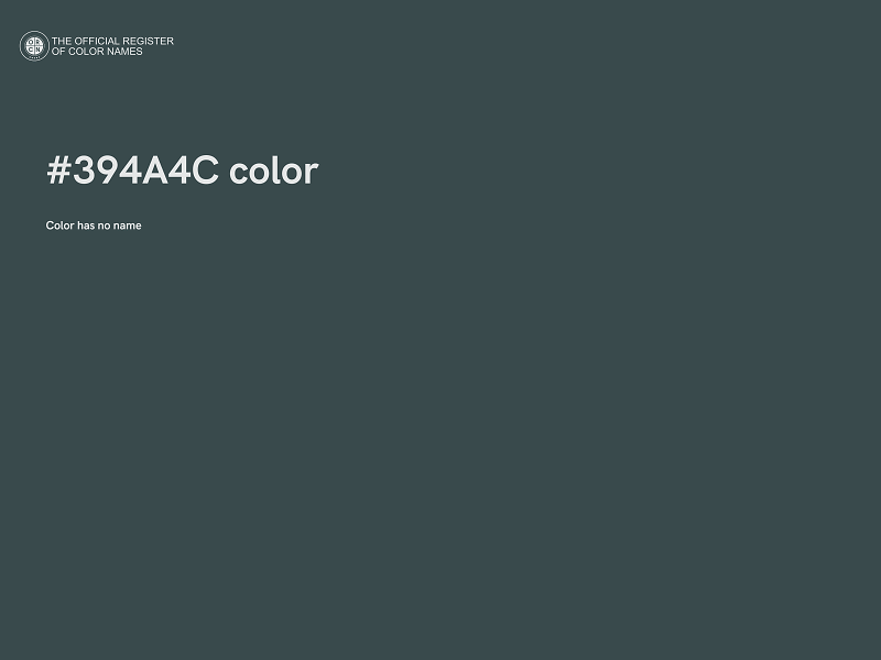 #394A4C color image