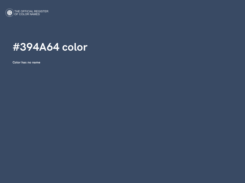 #394A64 color image