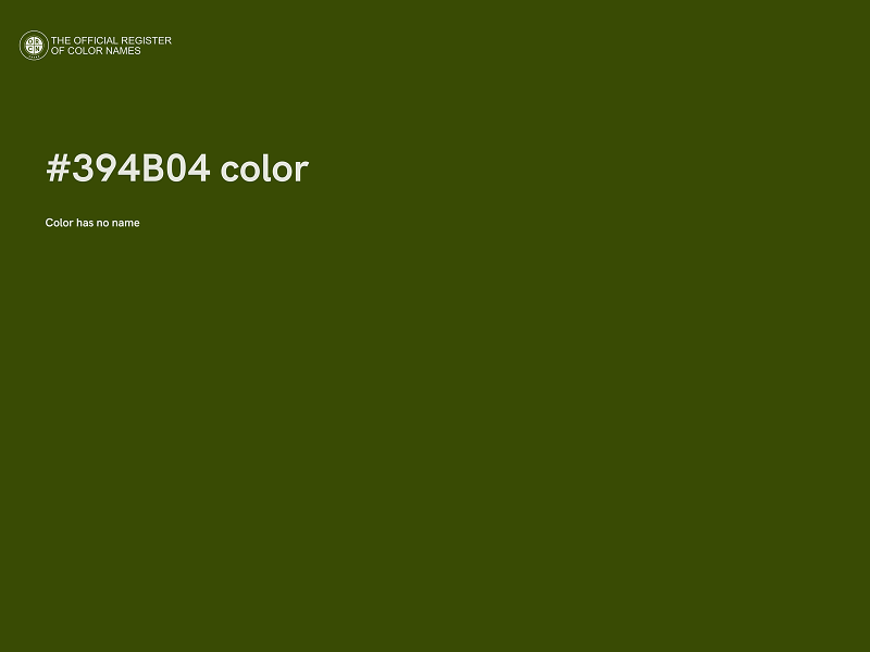 #394B04 color image