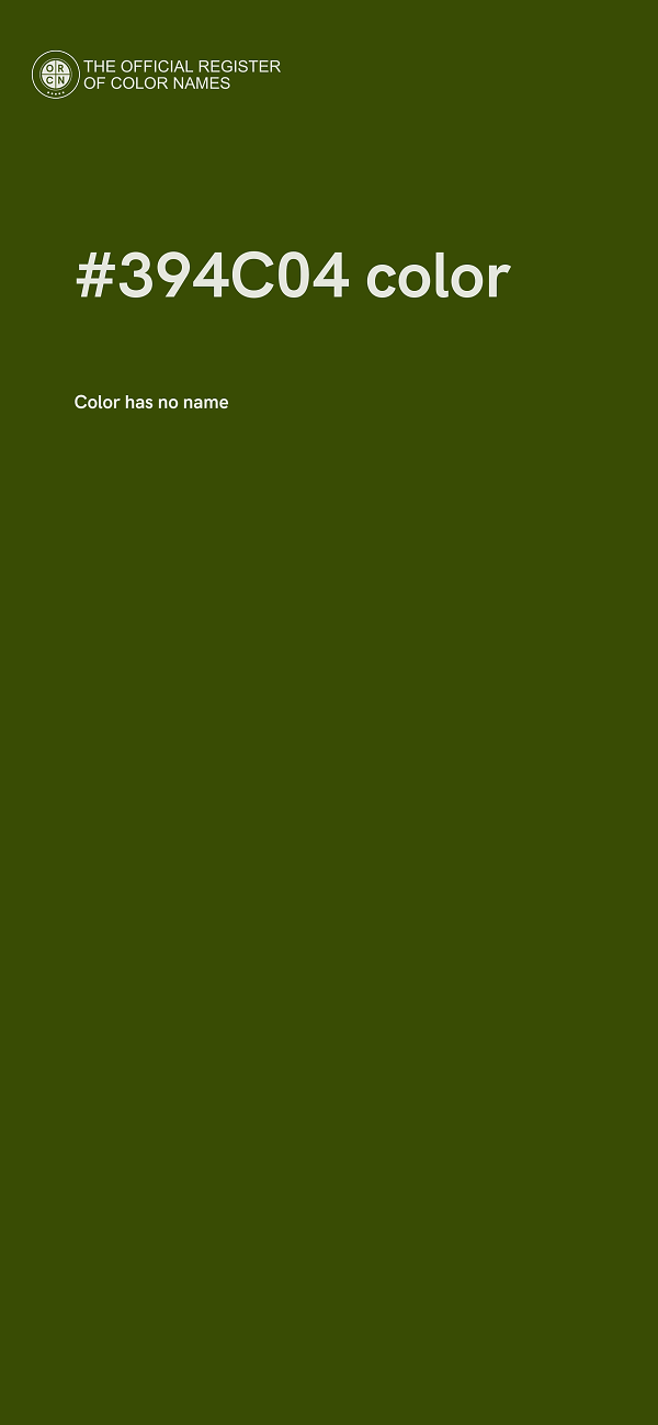 #394C04 color image