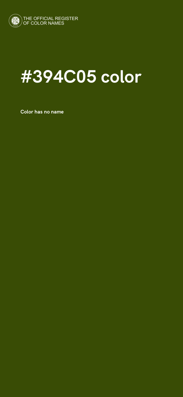 #394C05 color image