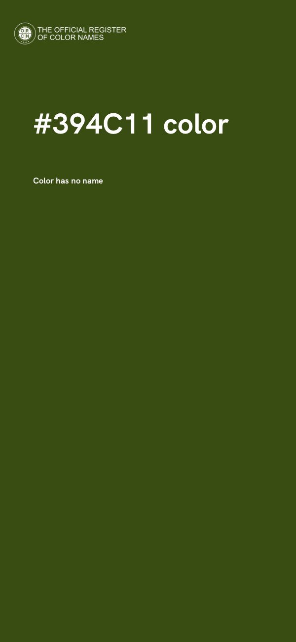 #394C11 color image