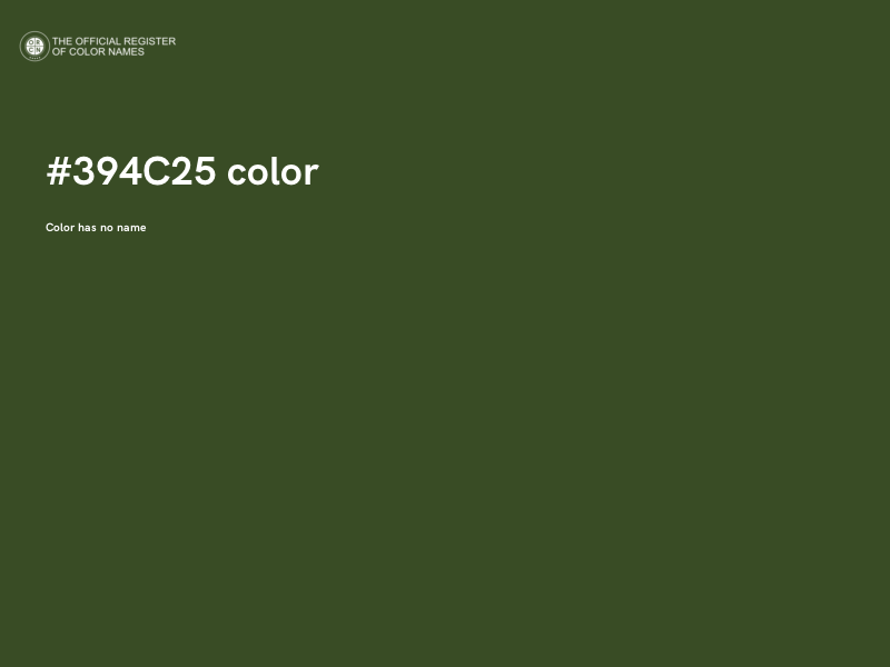 #394C25 color image