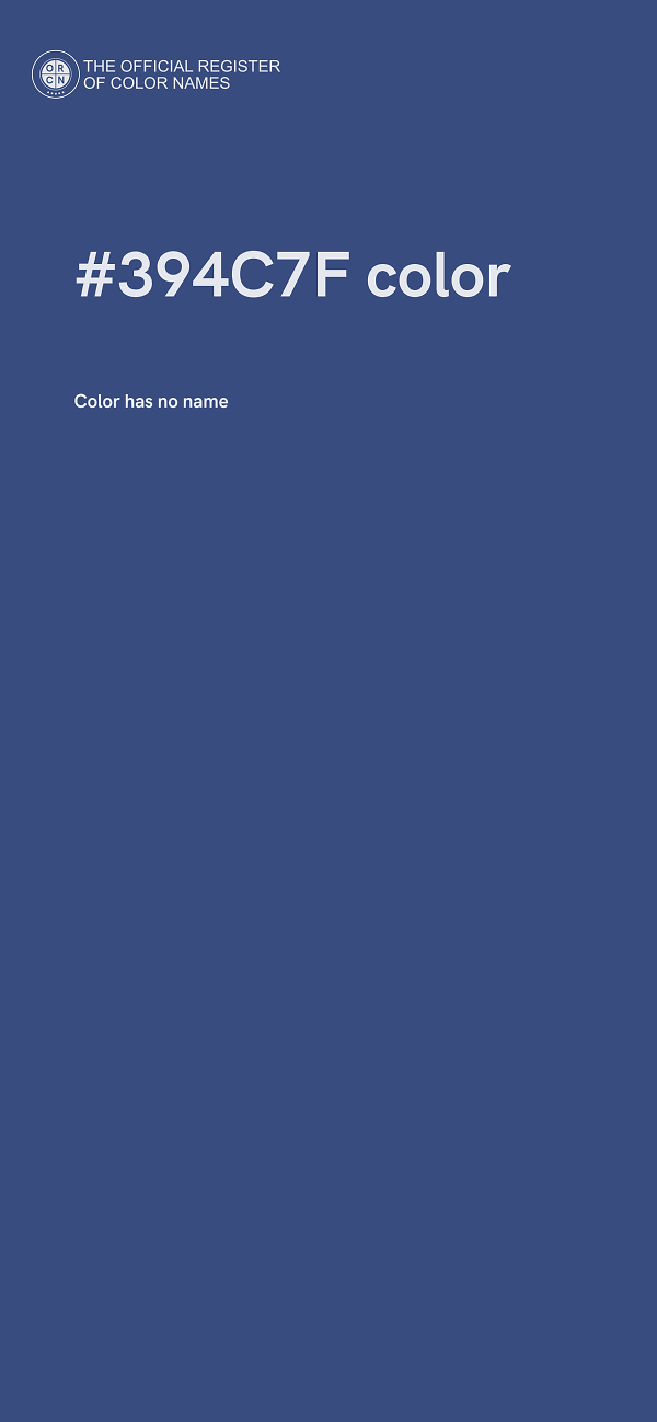 #394C7F color image
