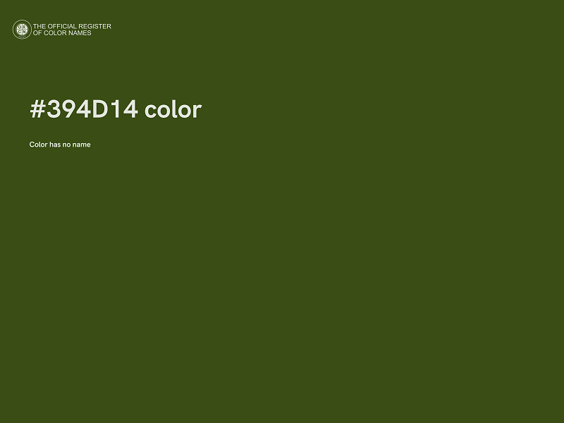 #394D14 color image