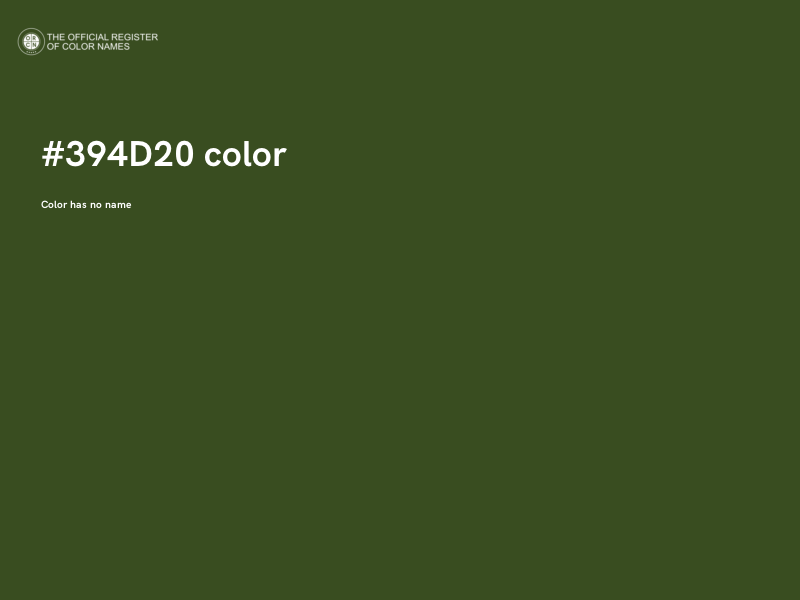 #394D20 color image
