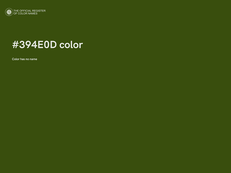 #394E0D color image