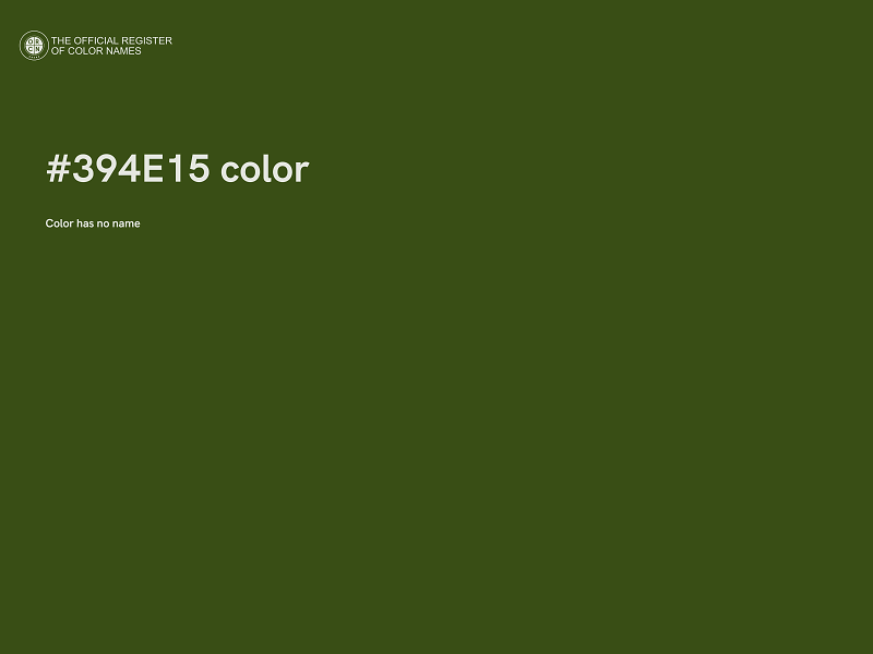 #394E15 color image