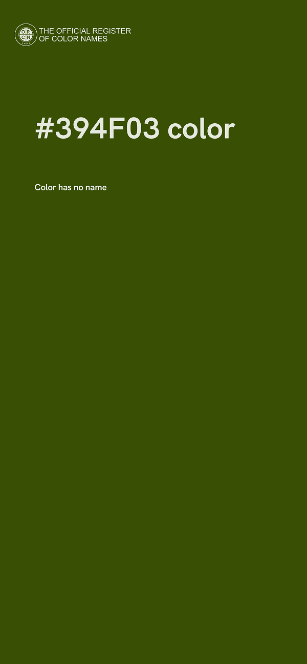 #394F03 color image