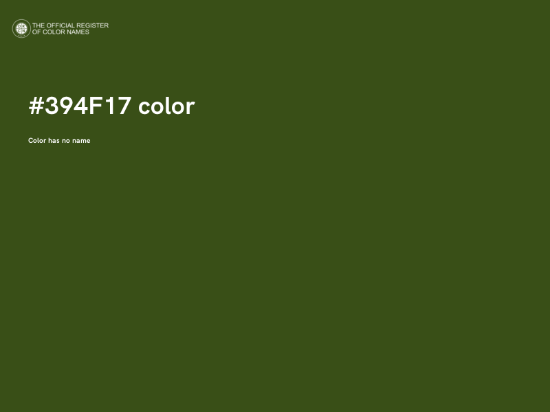 #394F17 color image