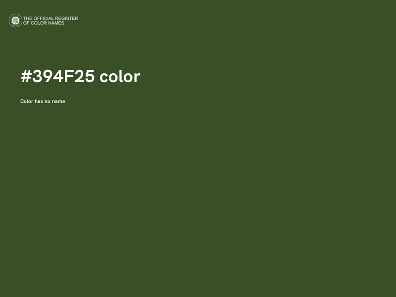 #394F25 color image