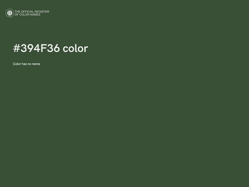 #394F36 color image
