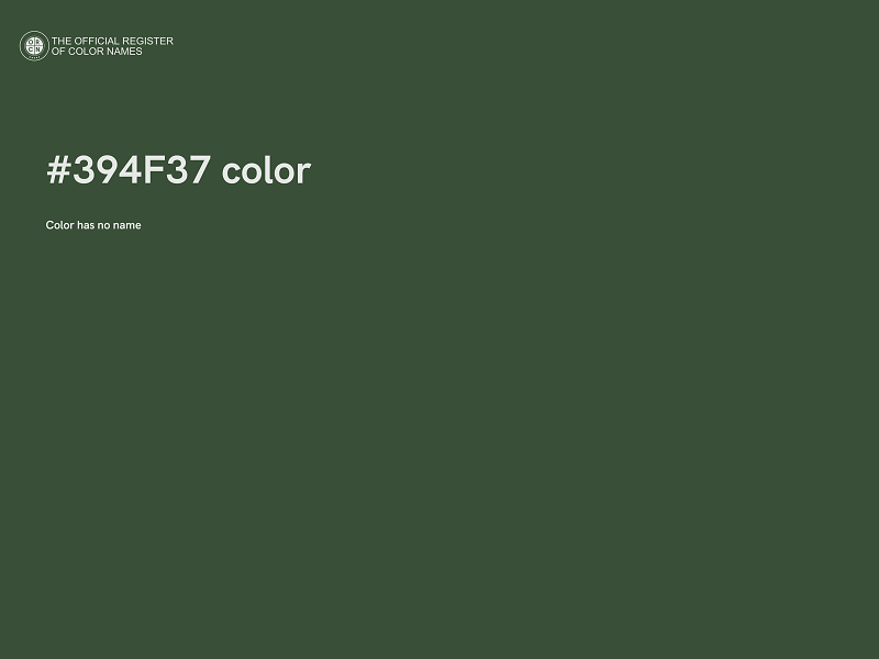 #394F37 color image