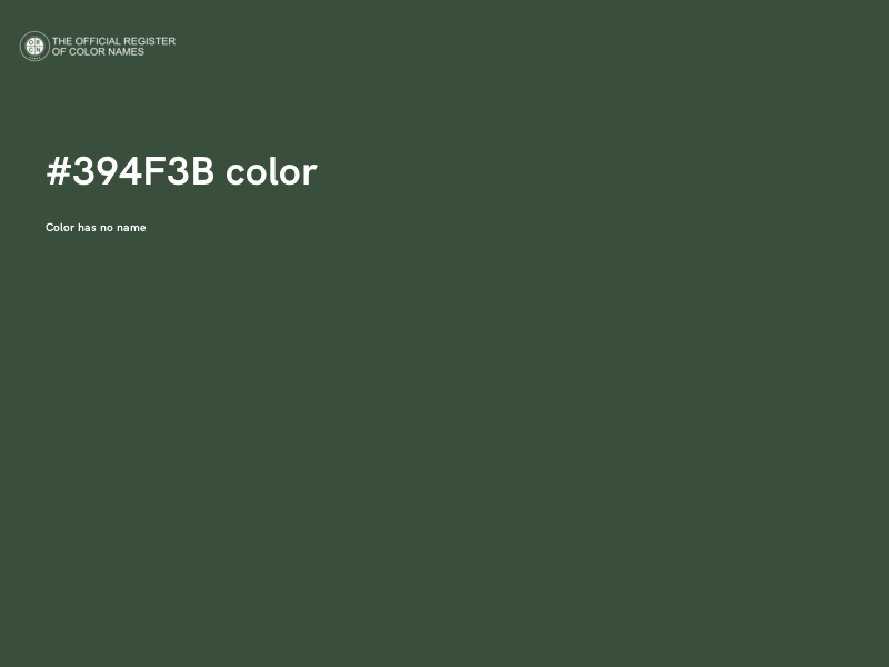 #394F3B color image