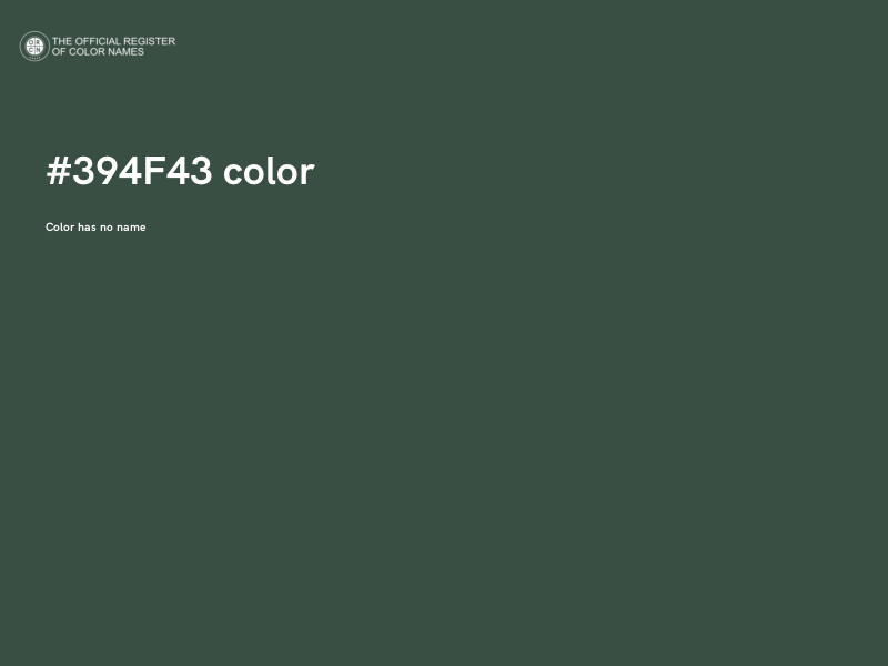 #394F43 color image