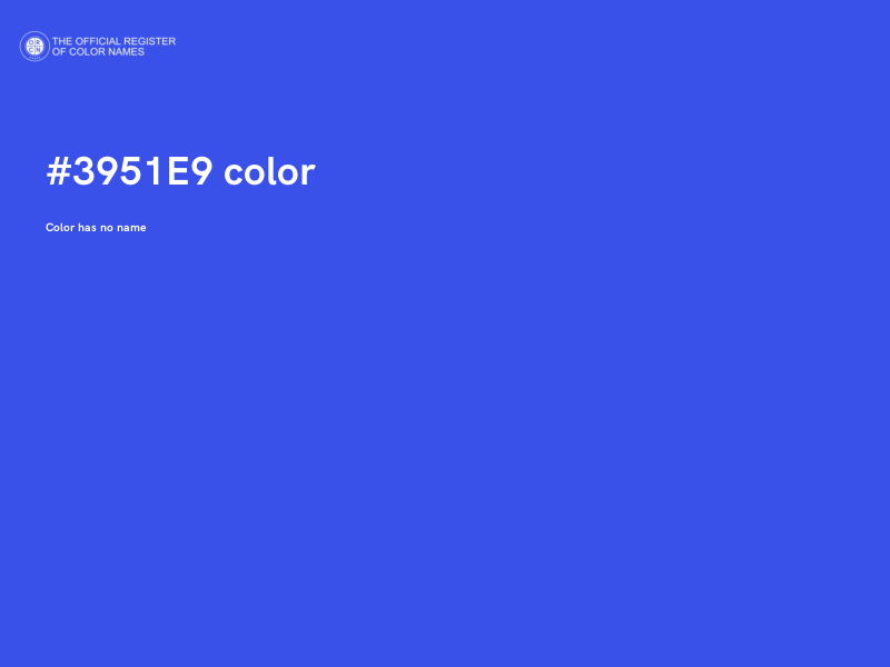 #3951E9 color image