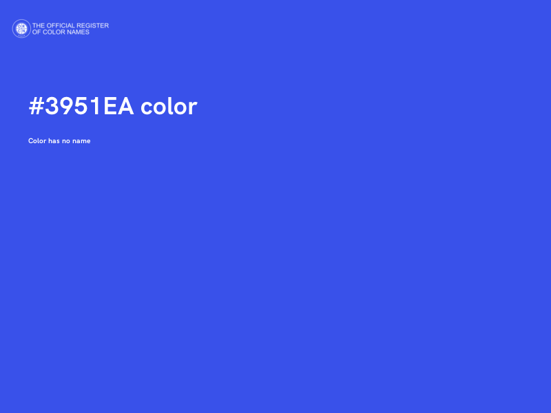 #3951EA color image