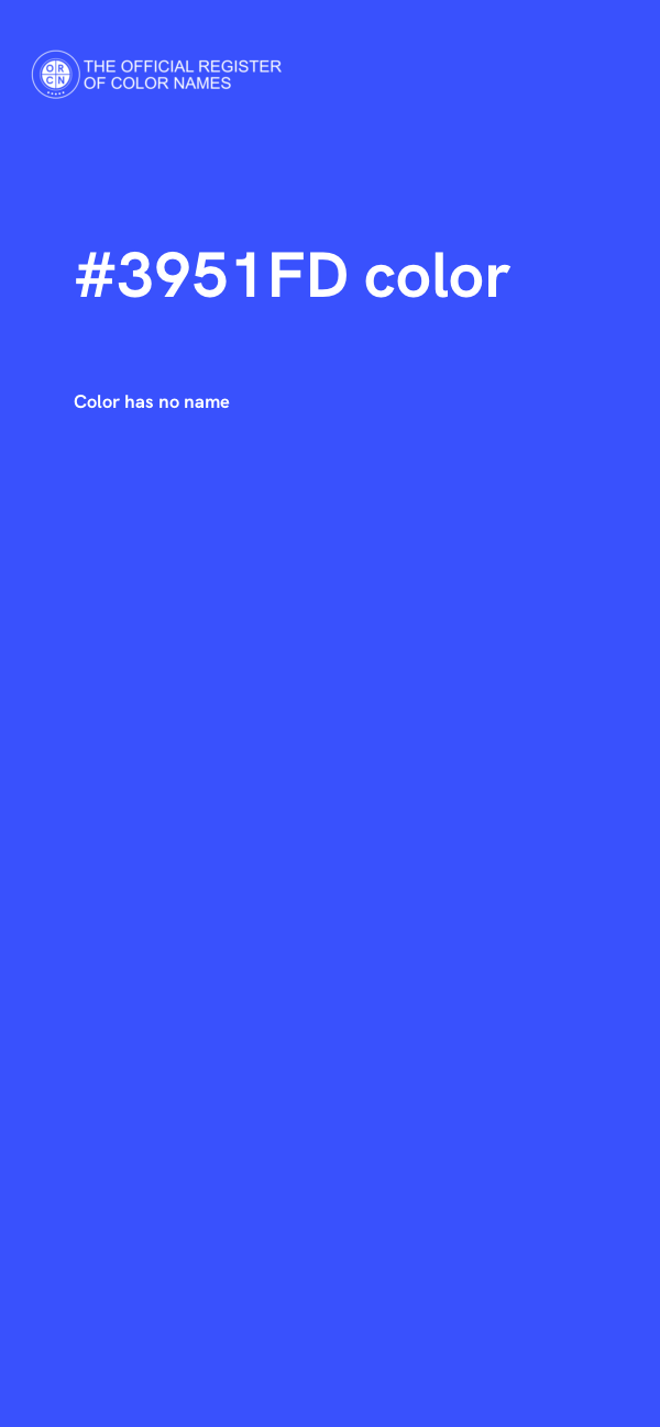 #3951FD color image