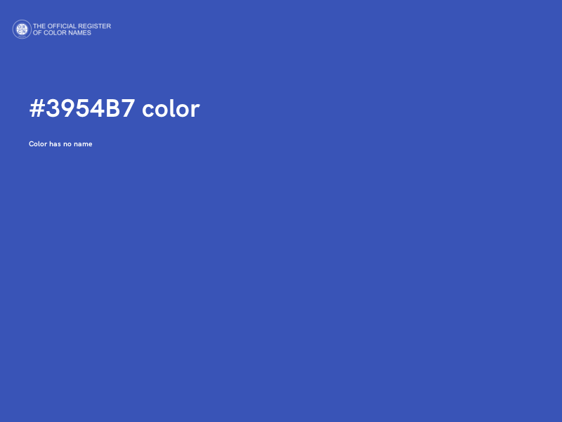 #3954B7 color image