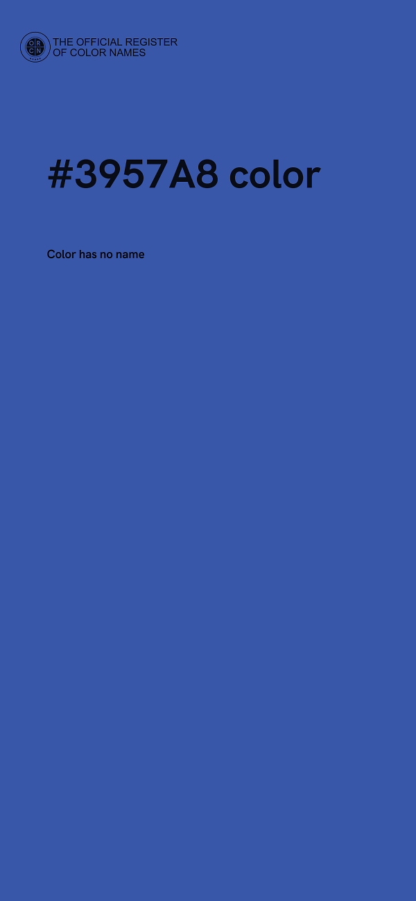 #3957A8 color image