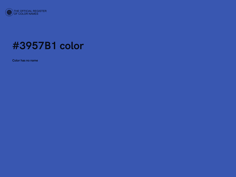 #3957B1 color image
