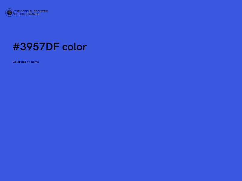 #3957DF color image