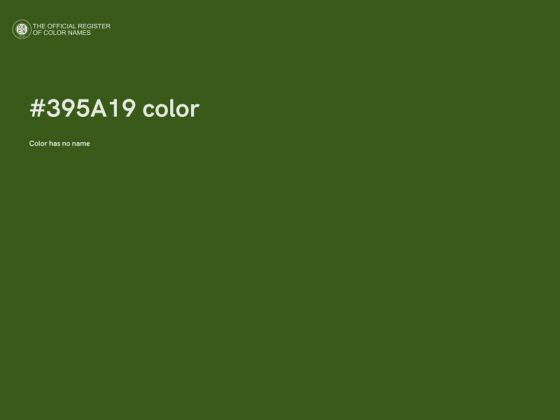 #395A19 color image