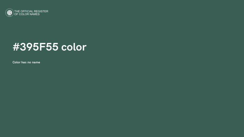 #395F55 color image
