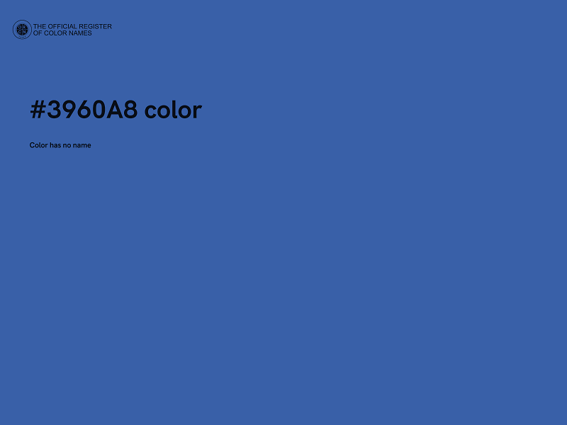 #3960A8 color image