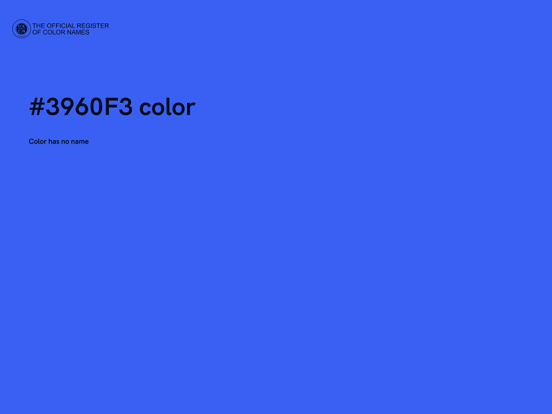 #3960F3 color image