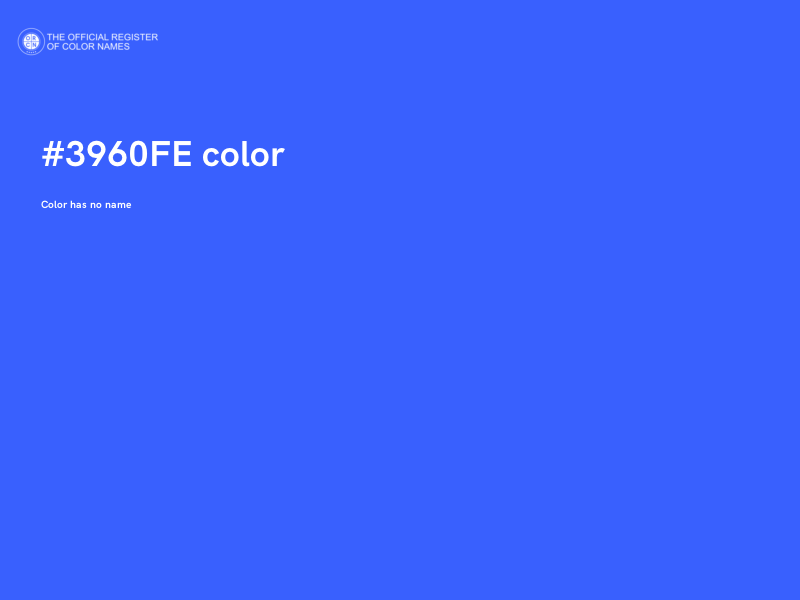 #3960FE color image