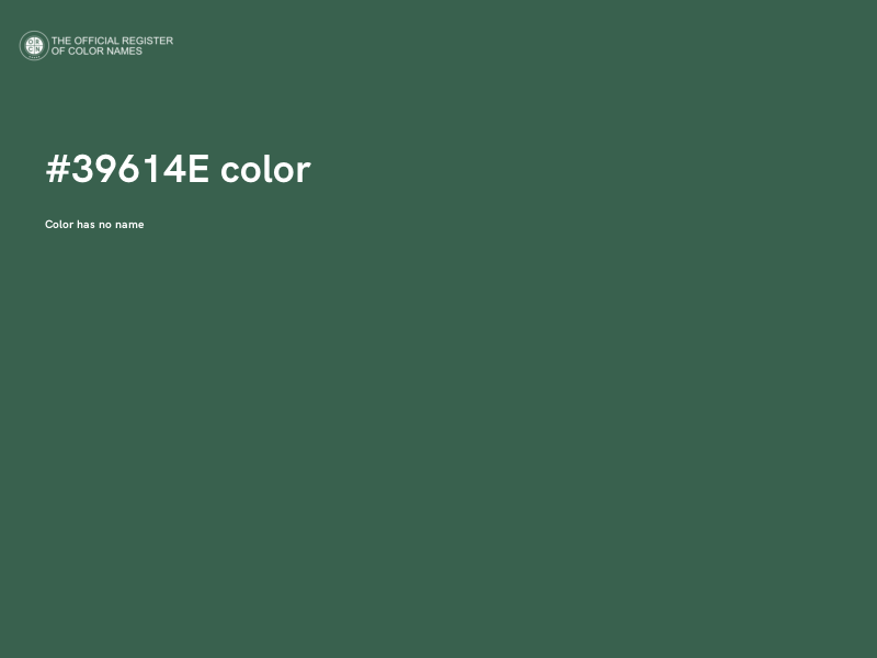 #39614E color image
