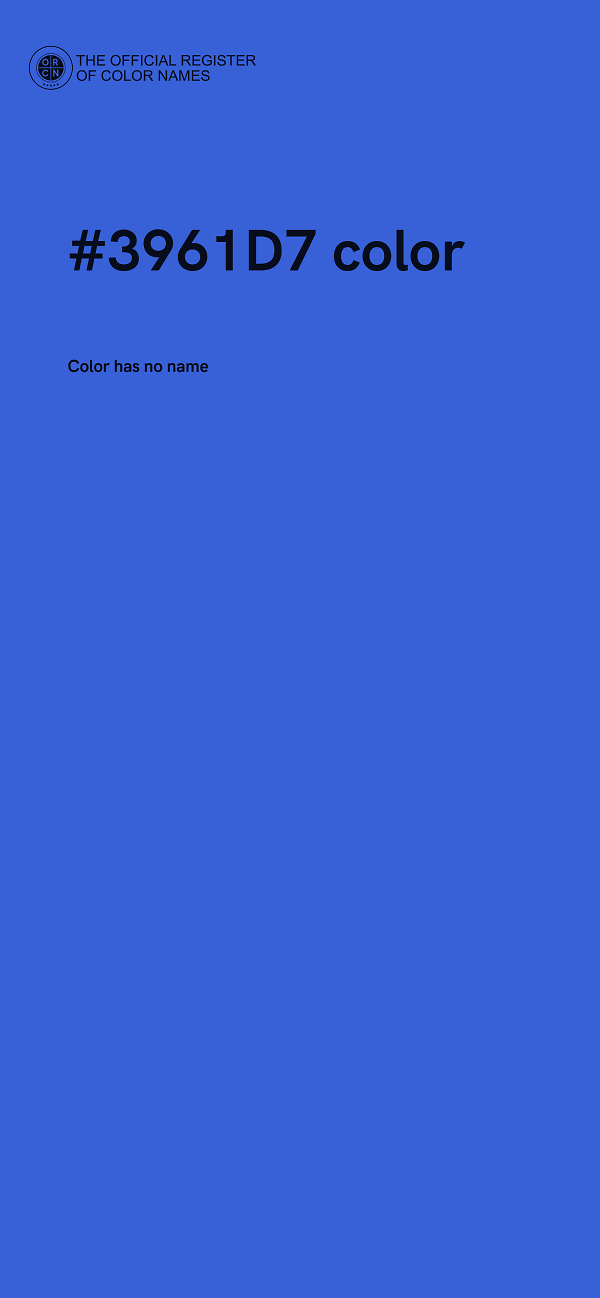 #3961D7 color image