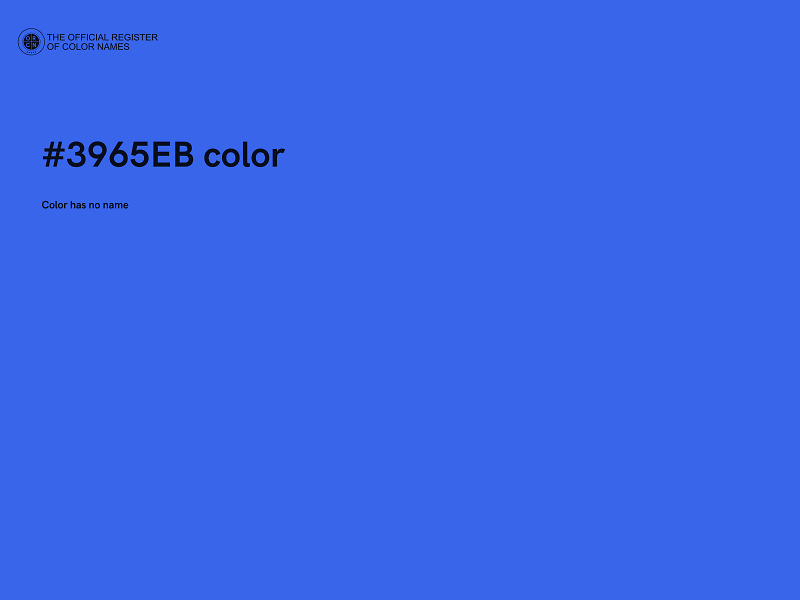#3965EB color image