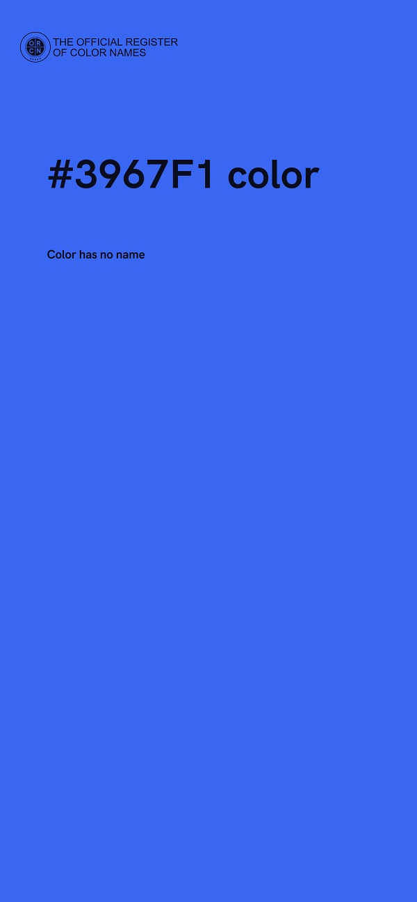 #3967F1 color image