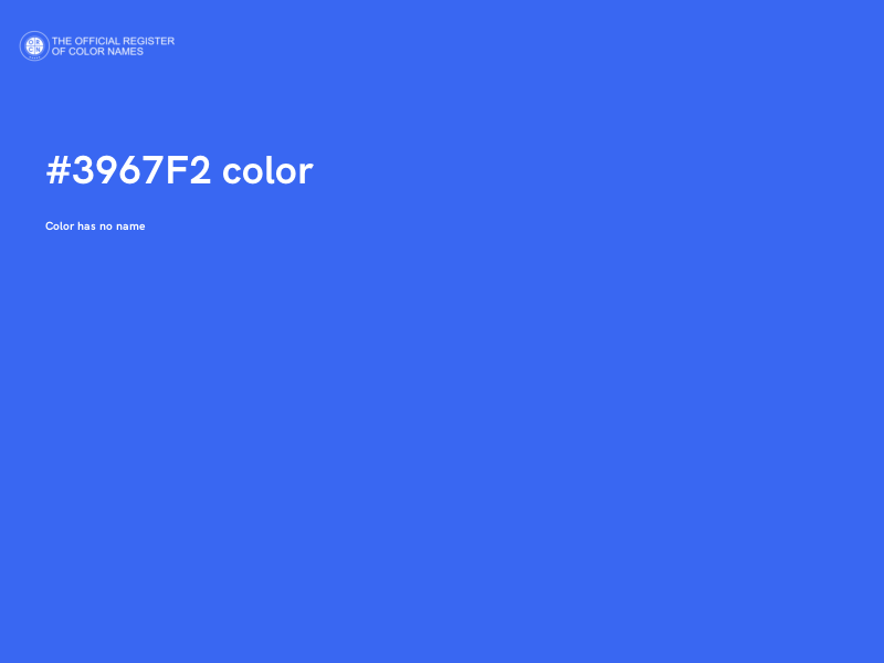 #3967F2 color image